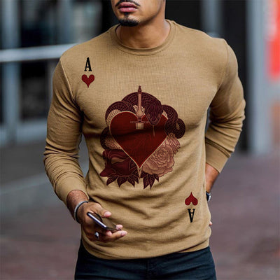 Suéter Slim Fit Rojo Corazón - Pullover Manga Larga para Hombre - Image 7