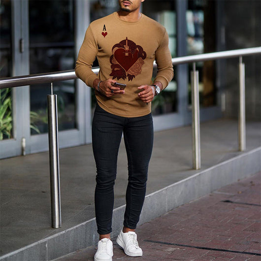 Suéter Slim Fit Rojo Corazón - Pullover Manga Larga para Hombre - Image 9