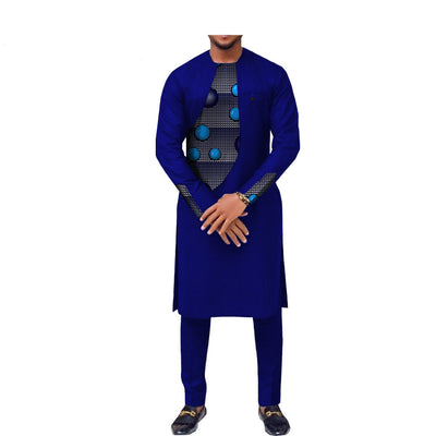 Traje Slim Dos Piezas Estilo Africano para Hombre - Image 4