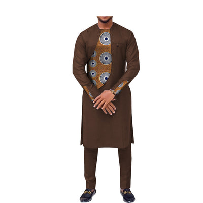Traje Slim Dos Piezas Estilo Africano para Hombre - Image 13