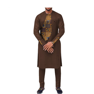 Traje Slim Dos Piezas Estilo Africano para Hombre - Image 14