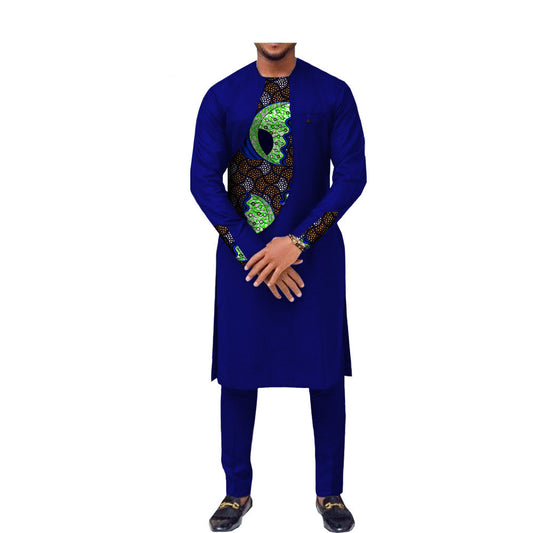Traje Slim Dos Piezas Estilo Africano para Hombre