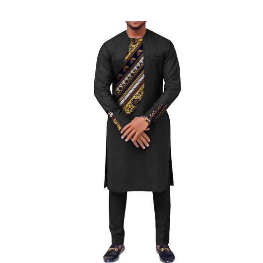 Traje Slim Dos Piezas Estilo Africano para Hombre - Image 15