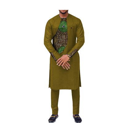Traje Slim Dos Piezas Estilo Africano para Hombre - Image 6