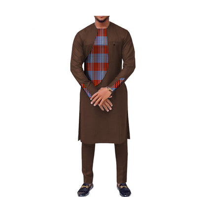 Traje Slim Dos Piezas Estilo Africano para Hombre - Image 8