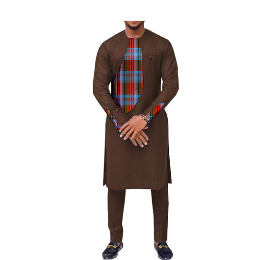 Traje Slim Dos Piezas Estilo Africano para Hombre - Image 8