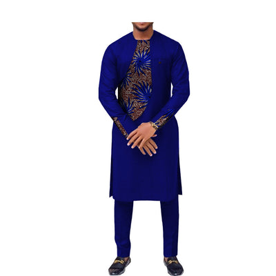 Traje Slim Dos Piezas Estilo Africano para Hombre - Image 10