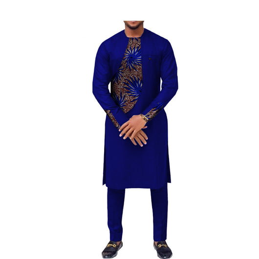 Traje Slim Dos Piezas Estilo Africano para Hombre - Image 10