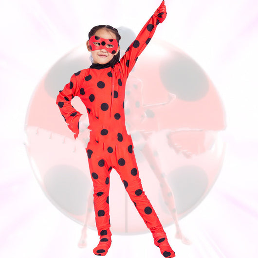 Disfraz Lady Noir Carnaval - Jumpsuit Heroína para Niñas - Image 4