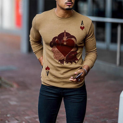 Suéter Slim Fit Rojo Corazón - Pullover Manga Larga para Hombre - Image 4