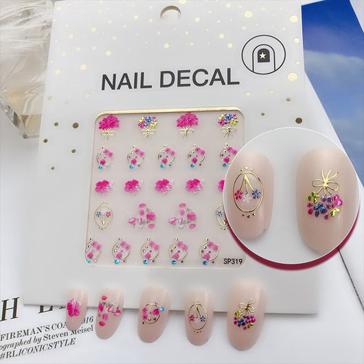 Calcomanías de Uñas 3D Diamante Imitación con Efecto Bronceado - Image 22