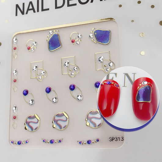 Calcomanías de Uñas 3D Diamante Imitación con Efecto Bronceado - Image 16