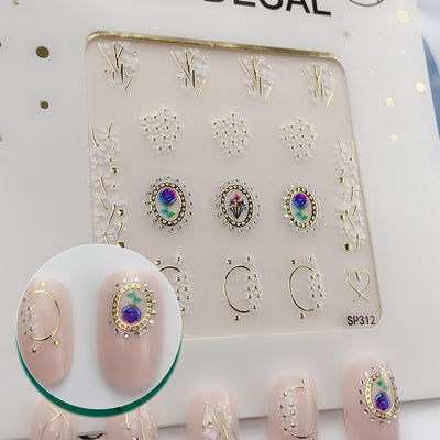 Calcomanías de Uñas 3D Diamante Imitación con Efecto Bronceado - Image 15