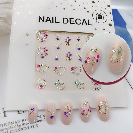 Calcomanías de Uñas 3D Diamante Imitación con Efecto Bronceado - Image 10
