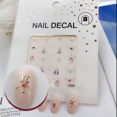 Calcomanías de Uñas 3D Diamante Imitación con Efecto Bronceado - Image 7