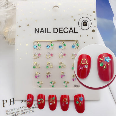 Calcomanías de Uñas 3D Diamante Imitación con Efecto Bronceado - Image 6
