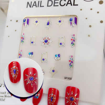 Calcomanías de Uñas 3D Diamante Imitación con Efecto Bronceado - Image 3