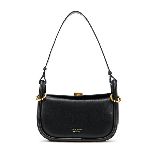 Bolso Retro de Cuero Genuino para Mujer - Diseño Almohada Clásico