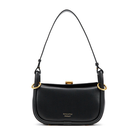 Bolso Retro de Cuero Genuino para Mujer - Diseño Almohada Clásico