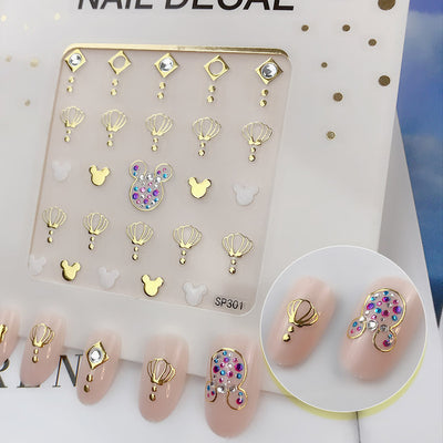 Calcomanías de Uñas 3D Diamante Imitación con Efecto Bronceado - Image 4