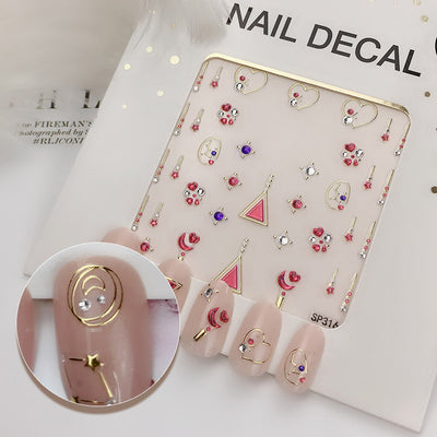 Calcomanías de Uñas 3D Diamante Imitación con Efecto Bronceado - Image 19