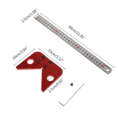 Marcador de Centro de Carpintero en Madera de Haya - Calibrador de Trazado Profesional - Image 6