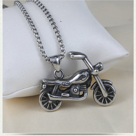 Collar Motociclista Hip-Hop Titanio Acero Inoxidable Estilo Retro Urbano - Image 10