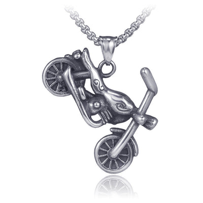 Collar Motociclista Hip-Hop Titanio Acero Inoxidable Estilo Retro Urbano - Image 2