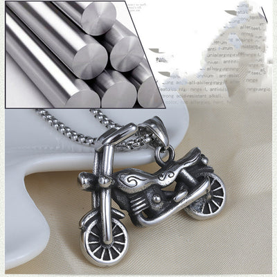 Collar Motociclista Hip-Hop Titanio Acero Inoxidable Estilo Retro Urbano - Image 4