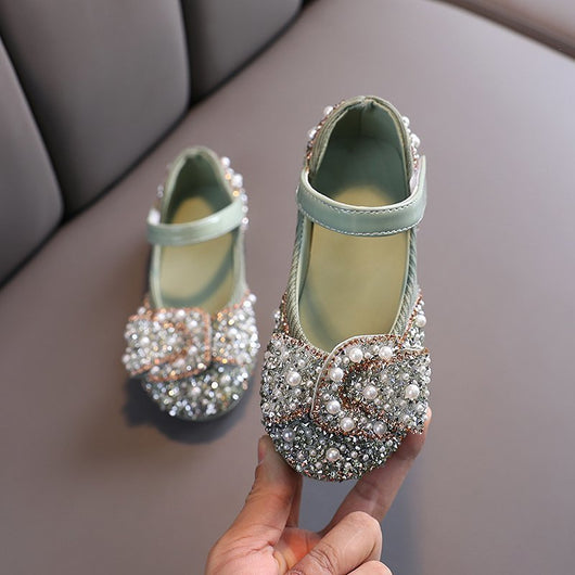 Zapatos de Cuero para Niñas Primavera Otoño con Cristales Princesa - Image 6