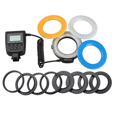 Anillo de Luz LED RF-550D para Fotografía Macro y Cámaras DSLR