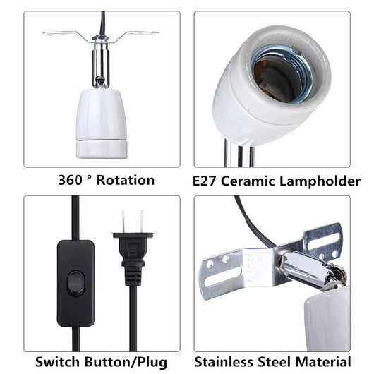 Portalámpara Cerámico para Reptiles E27 400W con UVA/UVB - Image 9