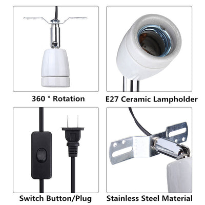 Portalámpara Cerámico para Reptiles E27 400W con UVA/UVB - Image 4