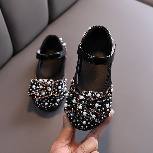Zapatos de Cuero para Niñas Primavera Otoño con Cristales Princesa - Image 2