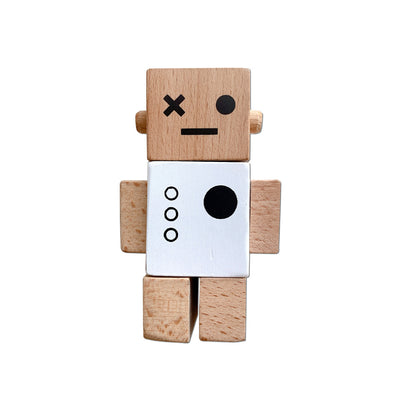 Robot de Madera Articulado Nórdico para Habitación Infantil - Image 10