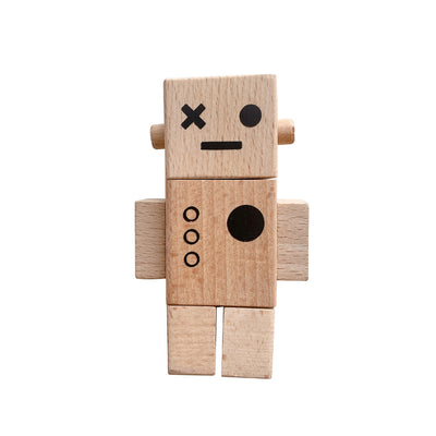 Robot de Madera Articulado Nórdico para Habitación Infantil - Image 5