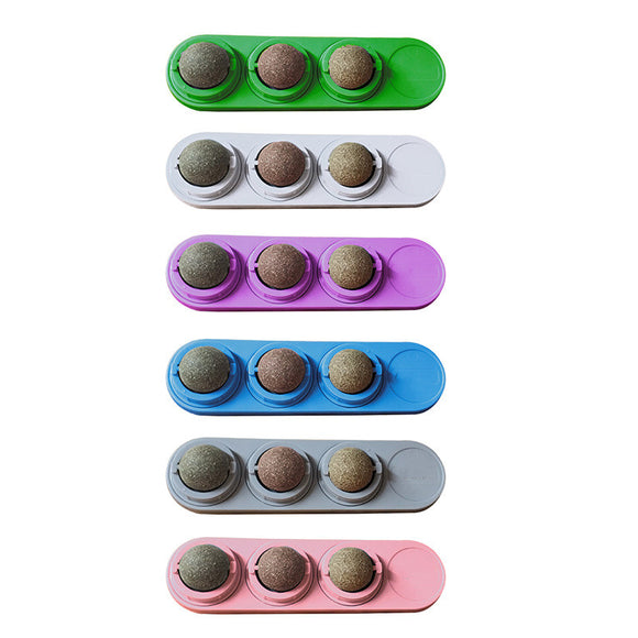 Pelota de Catnip Giratoria con Textura Lamer