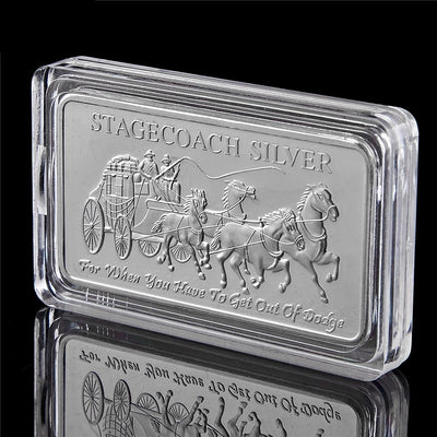 Barra de Plata Pura 999 Moneda Regional Noroeste - Diseño Diligencia - Image 11