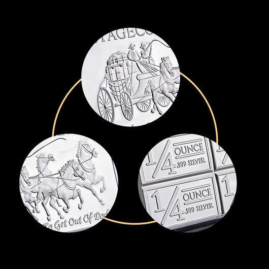 Barra de Plata Pura 999 Moneda Regional Noroeste - Diseño Diligencia - Image 4