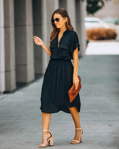 Vestido de Algodón Cómodo y Versátil - Diseño Minimalista y Fresco - Image 5