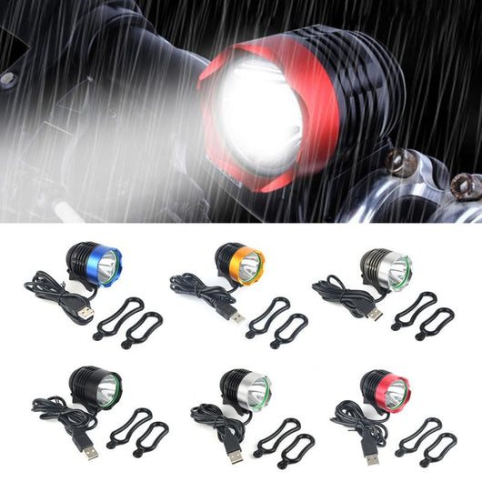 Luz Frontal LED USB para Bicicleta de Montaña - Potencia Máxima L2 - Image 13