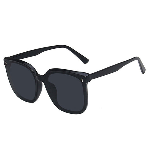Two pairs of square-frame sunglasses, one with a cream frame and dark lenses, the other with a translucent brown frame and brown lenses. - Image 3