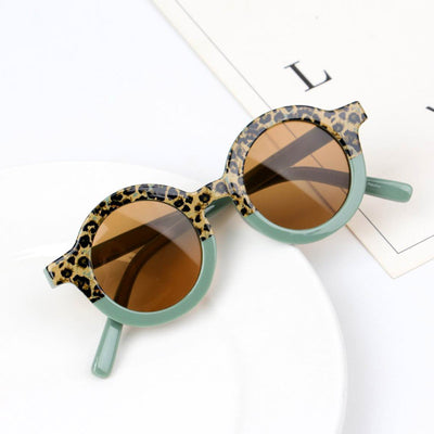 Gafas de Sol Infantiles Estampado Leopardo con Parches Redondas - Image 9