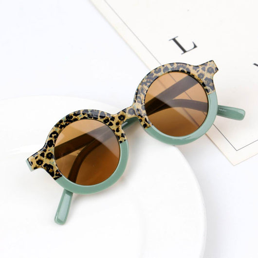 Gafas de Sol Infantiles Estampado Leopardo con Parches Redondas - Image 3