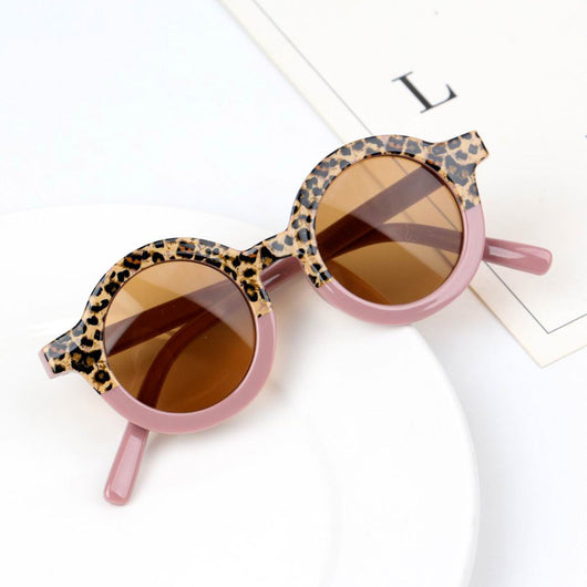 Gafas de Sol Infantiles Estampado Leopardo con Parches Redondas - Image 6