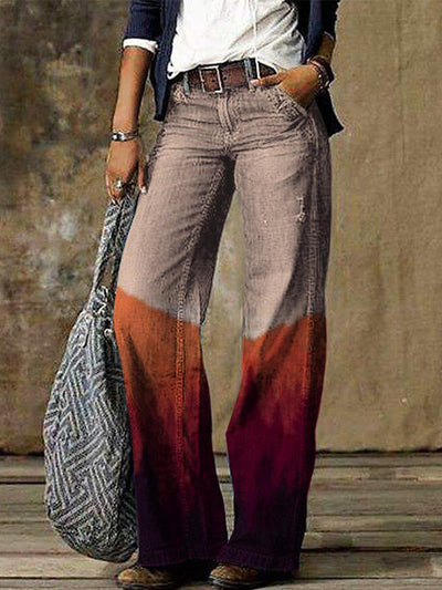 Pantalones Anchos de Tela Denim Sintética para Mujer - Image 7