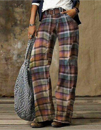 Pantalones Anchos de Tela Denim Sintética para Mujer - Image 9