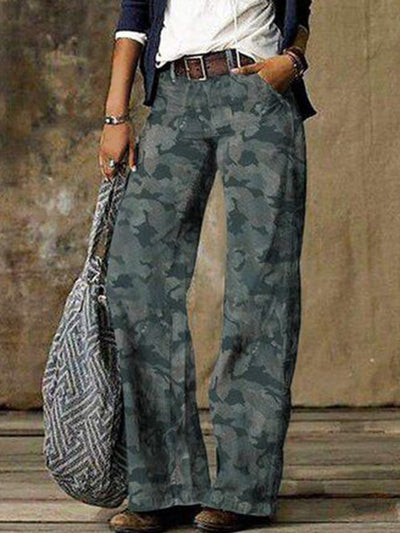 Pantalones Anchos de Tela Denim Sintética para Mujer - Image 3