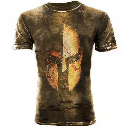 Camiseta Hombre Bandera USA Vintage Cuello Redondo Slim Fit Verano - Image 2