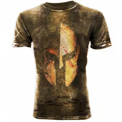 Camiseta Hombre Bandera USA Vintage Cuello Redondo Slim Fit Verano - Image 2